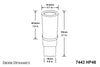 Diode Dynamics 7443 LED Bulb HP48 LED - Red Set of 4