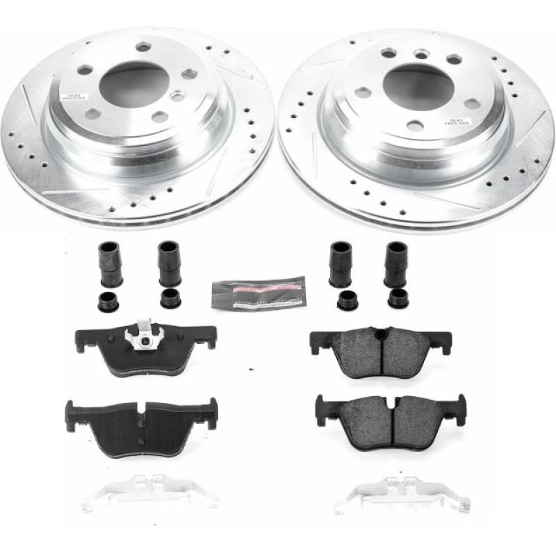 Power Stop 13-18 BMW 320i xDrive Rear Z23 Evolution Sport Brake Kit