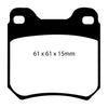 EBC 98 Saab 9-3 2.0 Turbo Yellowstuff Rear Brake Pads