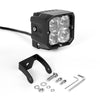 XK Glow XKchrome 20w LED Cube Light w/ RGB Accent Light - Driving Beam