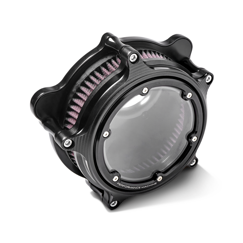 Performance Machine  Vision Air Cleaner W/Bezel - Black Ops