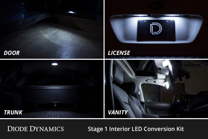 Diode Dynamics 03-09 Toyota 4Runner Interior LED Kit Cool White Stage 2