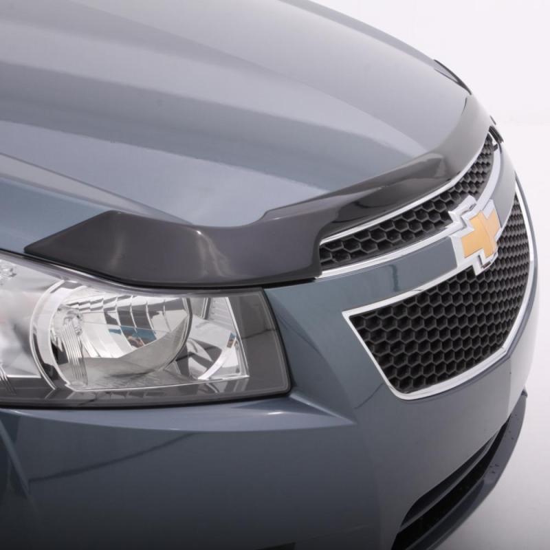 AVS 15-18 Ford Focus (Grille Fascia Mount) Aeroskin Low Profile Acrylic Hood Shield - Smoke