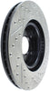StopTech 02-06 Acura RSX Type S / 06-09 Honda Civic Si Slotted & Drilled Right Front Rotor