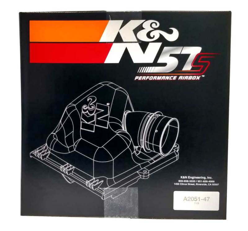 K&N Performance Intake Kit  07-10 Fiat Grand Punto /10-12 Punto Evo/12-13 Punto / 08-13 Alpha Mito