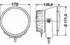 Hella Rallye 4000i Xenon Driving Beam Compact - 6.693in Dia 35.0 Watts 12V D1S