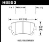 Hawk 07-11 Audi S6 HPS 5.0 Rear Brake Pads