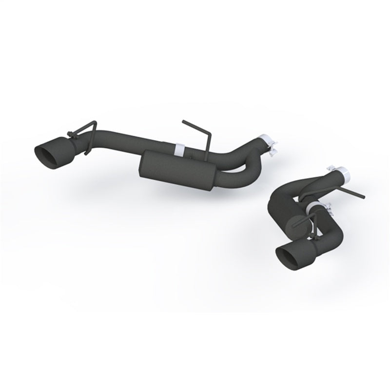 MBRP 16-19 Chevrolet Camaro 2.5in Black Coated Non NPP Axle Back Exhaust System - 4in Dual Wall Tips