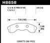 Hawk 2010-2013 Chevy Corvette Grand Sport (One-Piece Pads) ER-1 Motorsports Front Brake Pads