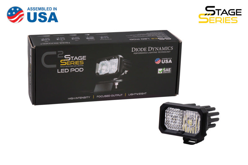 Diode Dynamics Stage Series 2 In LED Pod Sport - White Spot Standard WBL Each