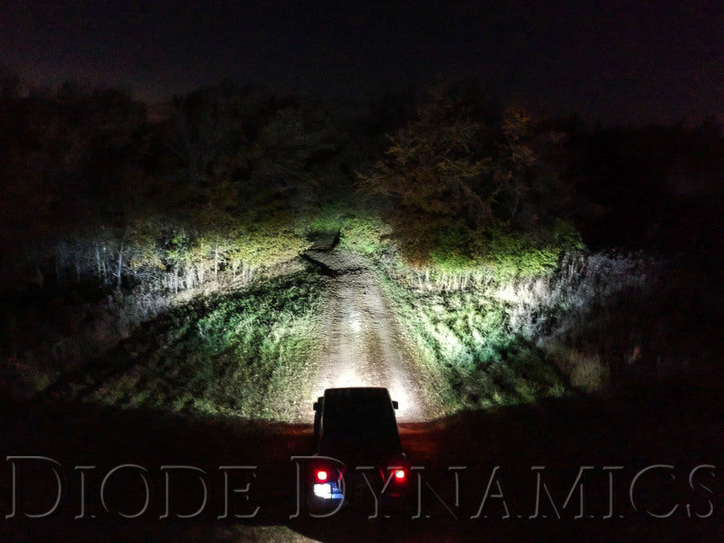 Diode Dynamics SS3 LED Pod Max - Yellow SAE Fog Round (Single)