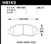 Hawk 97-01 Honda Prelude Blue 9012 Street Front Brake Pads