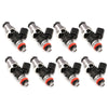 Injector Dynamics ID1050X Injectors 14mm (Grey) Adaptor Top (Set of 8) Orange Lower O-Ring