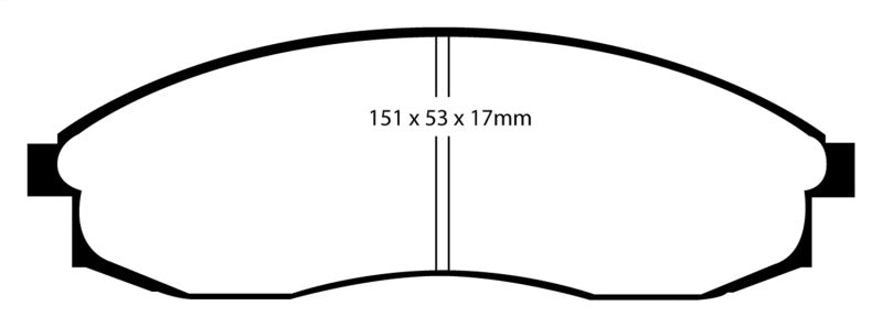 EBC 93-98 Nissan Skyline (R33) 2.5 GTS Yellowstuff Front Brake Pads