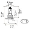 Hella Optilux XB White Halogen Bulbs HB4 12V 80W (2 pack)