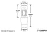 Diode Dynamics 7443 LED Bulb HP11 LED - Red Set of 4