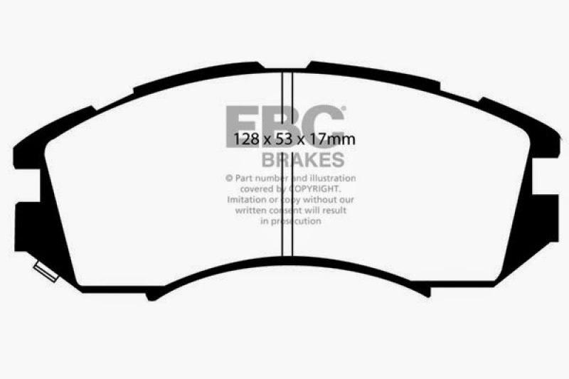 EBC 92-96 Subaru Impreza 1.8 (2WD) (13in Wheels) Ultimax2 Front Brake Pads