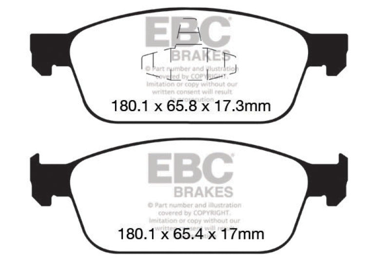 EBC 12+ Ford Focus 2.0 Turbo ST Ultimax2 Front Brake Pads