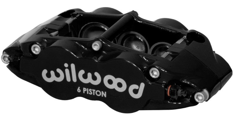 Wilwood Caliper-Narrow Superlite 6R-RH - Black 1.38/1.12/1.12in Pistons 1.10in Disc