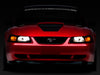 Raxiom 99-04 Ford Mustang Axial Series OE Style Headlights- Black Housing (Smoked Lens)