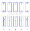 King Ford Escort/Sierra YB 2.0L DOHC Cosworth (Size STD) Performance Main Bearing Set