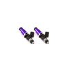 Injector Dynamics 2600-XDS Injectors - 60mm Length - 14mm Purple Top - 14mm Lower O-Ring (Set of 2)