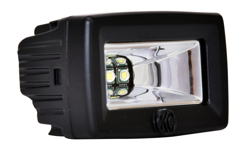 KC HiLiTES C-Series C2 LED 2in. Backup Area Flood Light 20w (Single) - Black