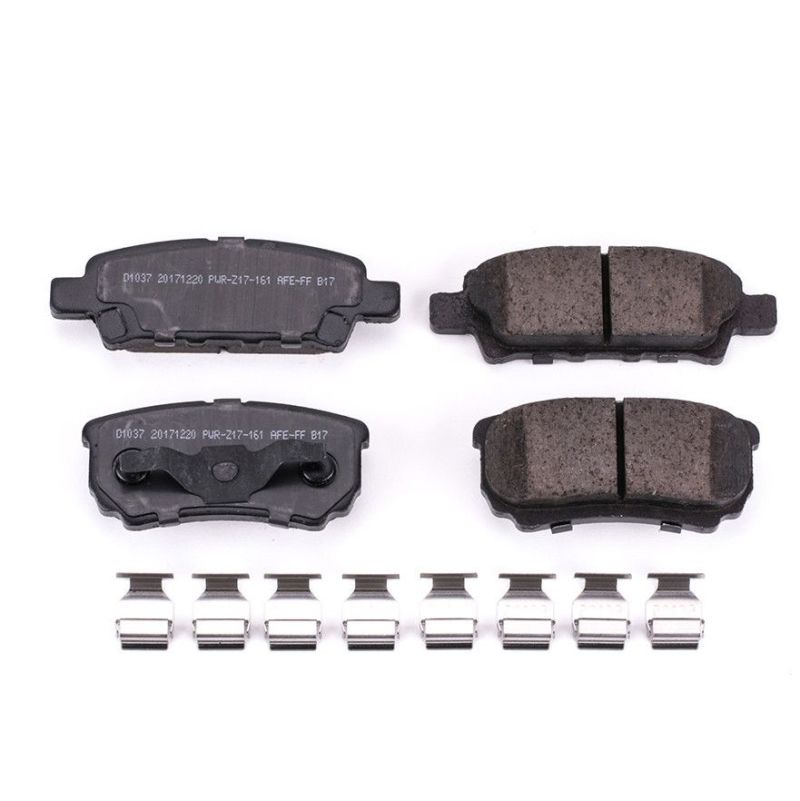 Power Stop 11-14 Chrysler 200 Rear Z17 Evolution Ceramic Brake Pads w/Hardware