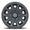 ICON Thrust 17x8.5 6x5.5 25mm Offset 5.75in BS 95.1mm Bore Satin Black Wheel