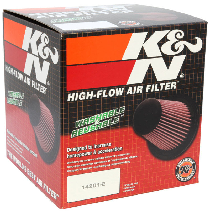 K&N Filter Universal Air Filter Carbon Fiber Top With 6in Flange x 7.5in Base x 6in H