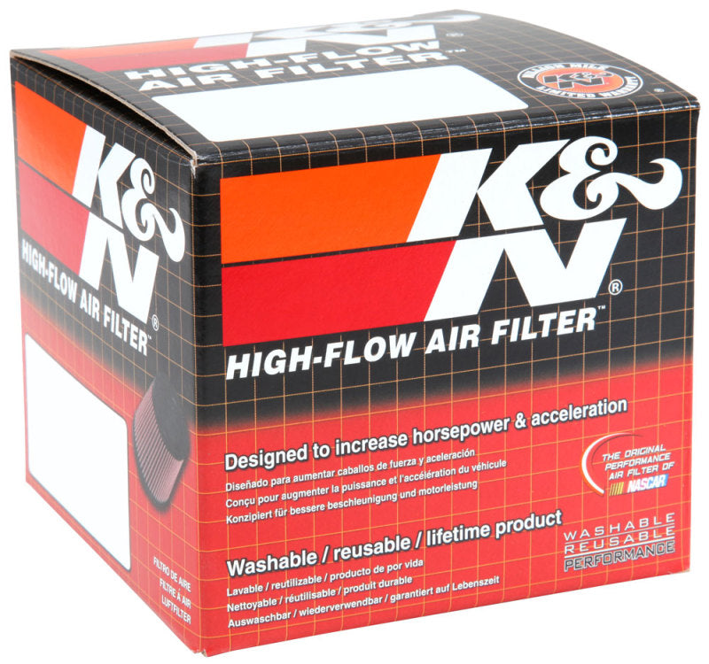 K&N Universal Clamp-On Air Filter 2-1/8in Flange 3-1/2in Base 2in Top 4in Height