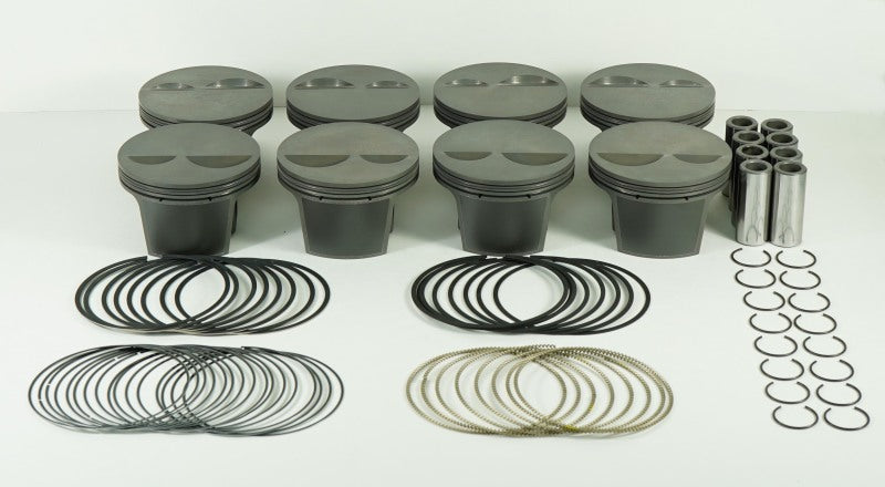 Mahle MS Piston Set SBC 383ci 4.030in Bore 3.750stk 6.125in Rod .0927in Pin -2cc 11.5 CR Set of 8