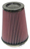 K&N Round Tapered Universal Air Filter 4 inch Flange 5 3/8 inch Base 4 inch Top 7 inch Height