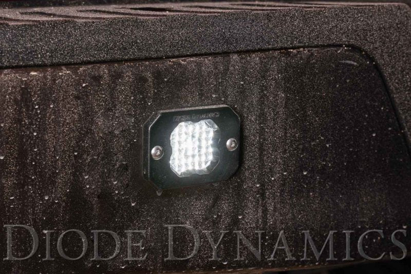 Diode Dynamics Stage Series C1 LED Pod Sport - White Flood Flush WBL (Pair)