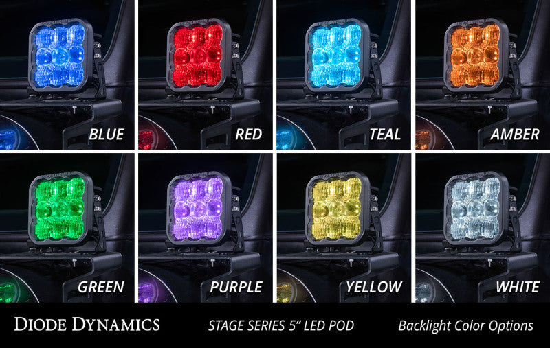 Diode Dynamics SS5 LED Pod Pro - White Driving (Pair)