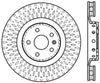 StopTech Drilled & Slotted Right Sport Brake Rotor for 2009 Cadillac CTS-V