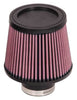 K&N Universal Rubber Filter-Round Tapered 2.5in Flange ID x 6in Base OD x 5in Top OD x 5in Height