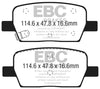 EBC 2016+ Cadillac CT6 2.0L Turbo Greenstuff Rear Brake Pads