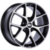 BBS SR 18x8 5x120 ET44 Satin Black Diamond Cut Face Wheel -82mm PFS/Clip Required