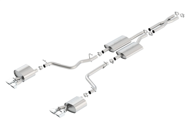 Borla 11-14 Dodge Challenger 3.6L AT/MT RWD 2Dr Single Split Rear Exit Rectangle Tip Catback Exhaust