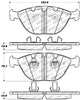 StopTech Performance 06-09 BMW M5 E60 / 07-09 M6 E63/E63 Front Brake Pads