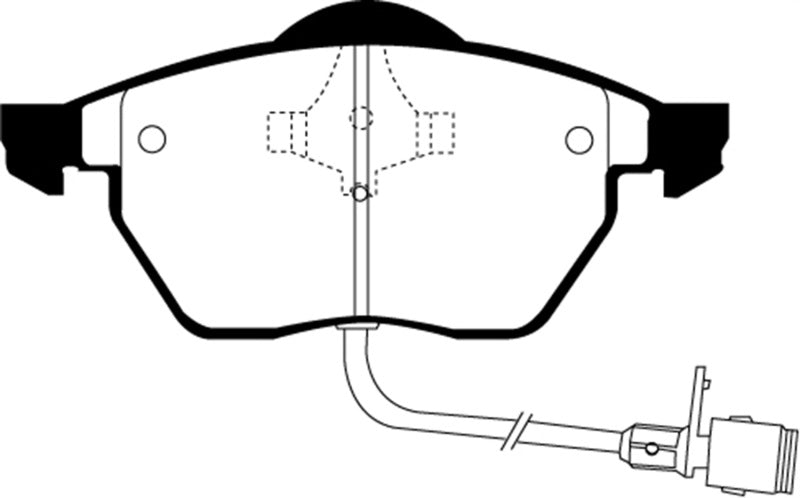 EBC 92-94 Audi 100 2.8 Ultimax2 Front Brake Pads