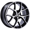 BBS SR 18x8 5x100 ET48 Satin Black Diamond Cut Face Wheel -70mm PFS/Clip Required