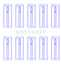 King Acura D16A1 / 97-01 Honda H22A4 / 98+ F23A (Size STDX) Performance Main Bearing Set