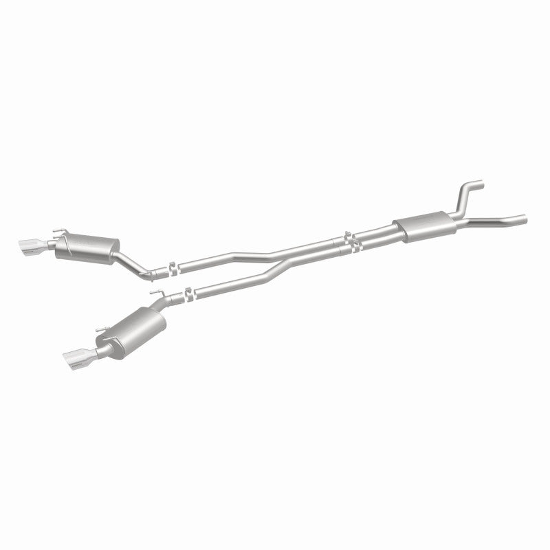 MagnaFlow Cat-Back Stainless Dual Split Rear Exit 4in Polished Tips 11-15 Chevy Camaro 3.6L V6