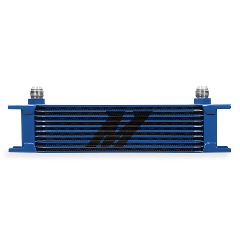 Mishimoto Universal 10 Row Oil Cooler - Blue