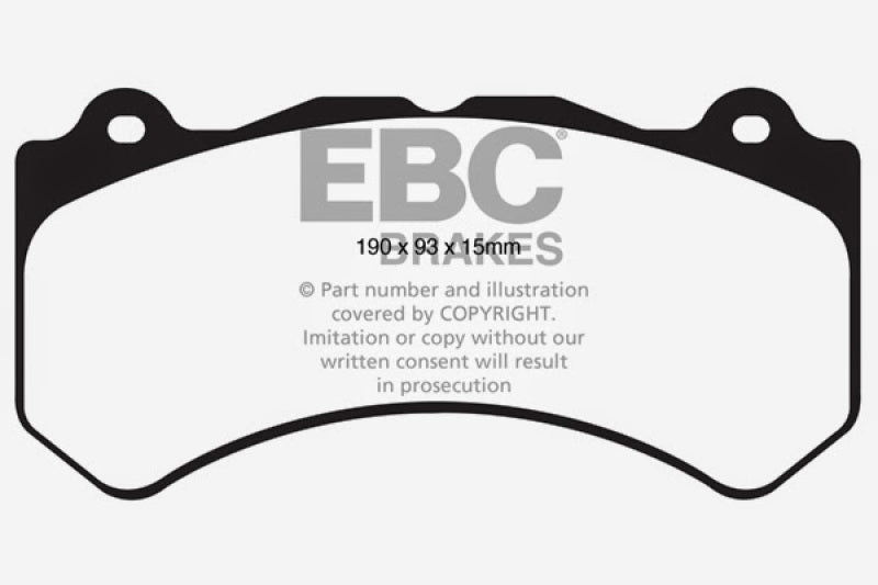 EBC 15+ Cadillac CTS 3.6 Twin Turbo Ultimax2 Front Brake Pads