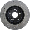 StopTech 02-06 Acura RSX Type S / 06-09 Honda Civic Si Slotted & Drilled Right Front Rotor