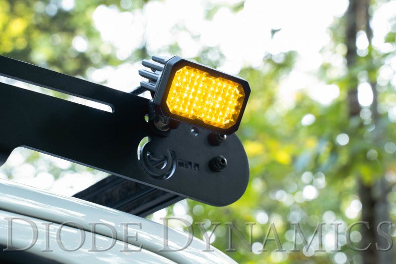 Diode Dynamics Stage Series 2 In LED Pod Pro - Yellow Flood Standard ABL (Pair)