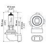 Hella H10 12V 65W Xen White Bulb (Pair)